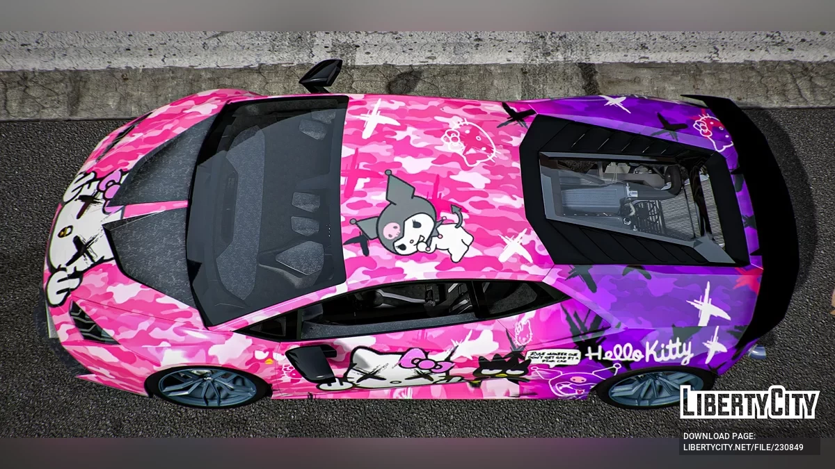 2020 Lamborghini Huracan Hello Kitty Twin Turbo / GTA 5