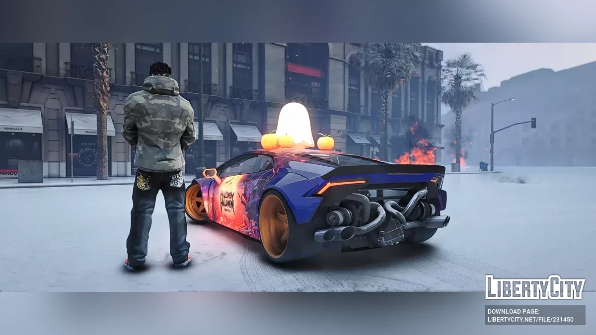 Custom Lamborghini Huracan Twin Turbo Widebody Halloween / GTA 5
