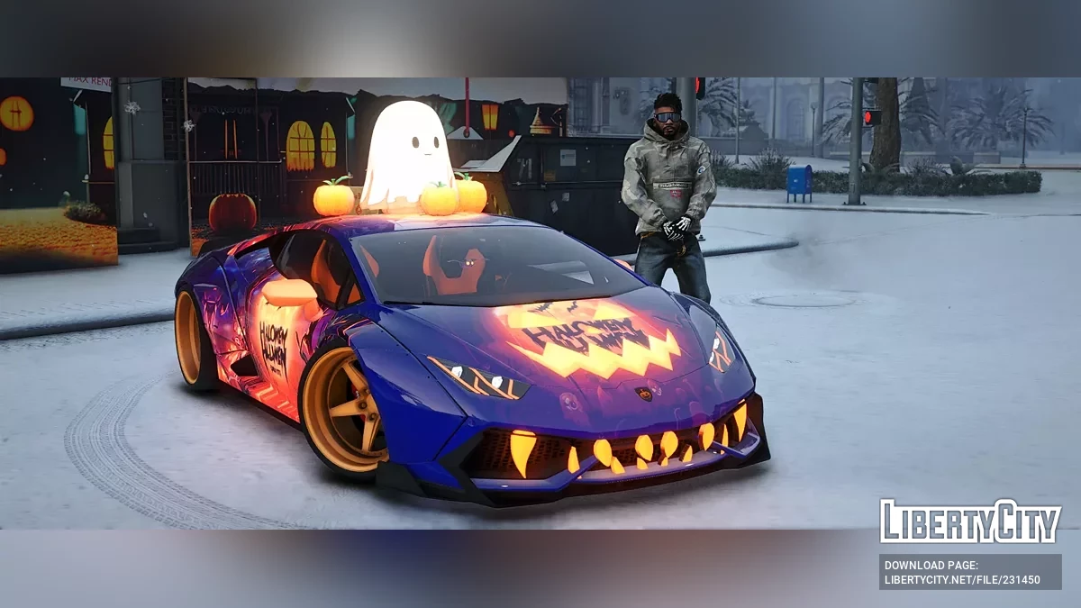Custom Lamborghini Huracan Twin Turbo Widebody Halloween / GTA 5