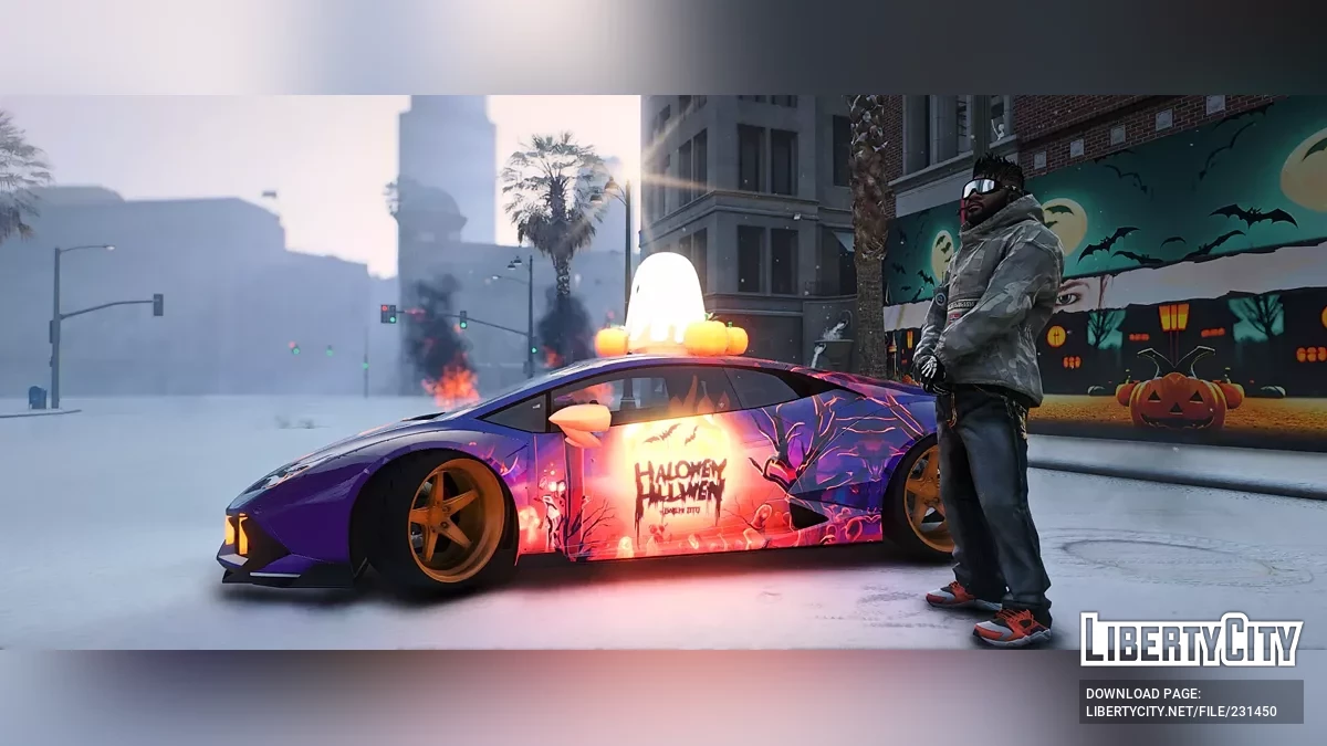 Custom Lamborghini Huracan Twin Turbo Widebody Halloween / GTA 5