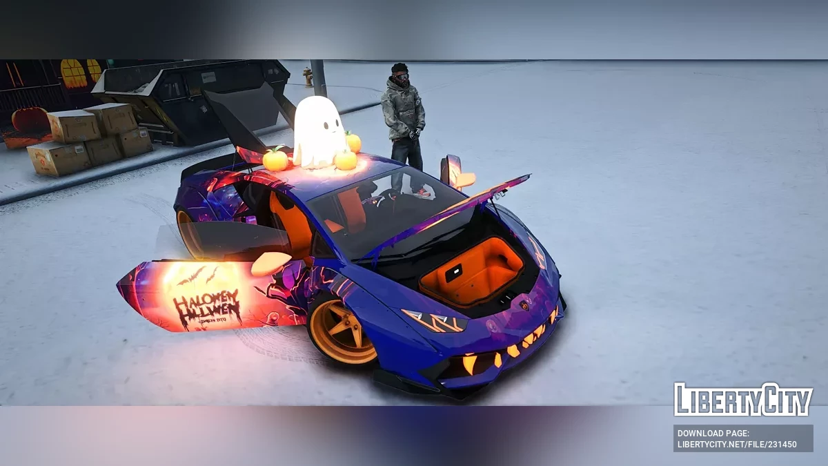 Custom Lamborghini Huracan Twin Turbo Widebody Halloween / GTA 5