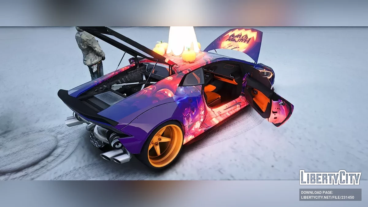 Custom Lamborghini Huracan Twin Turbo Widebody Halloween / GTA 5