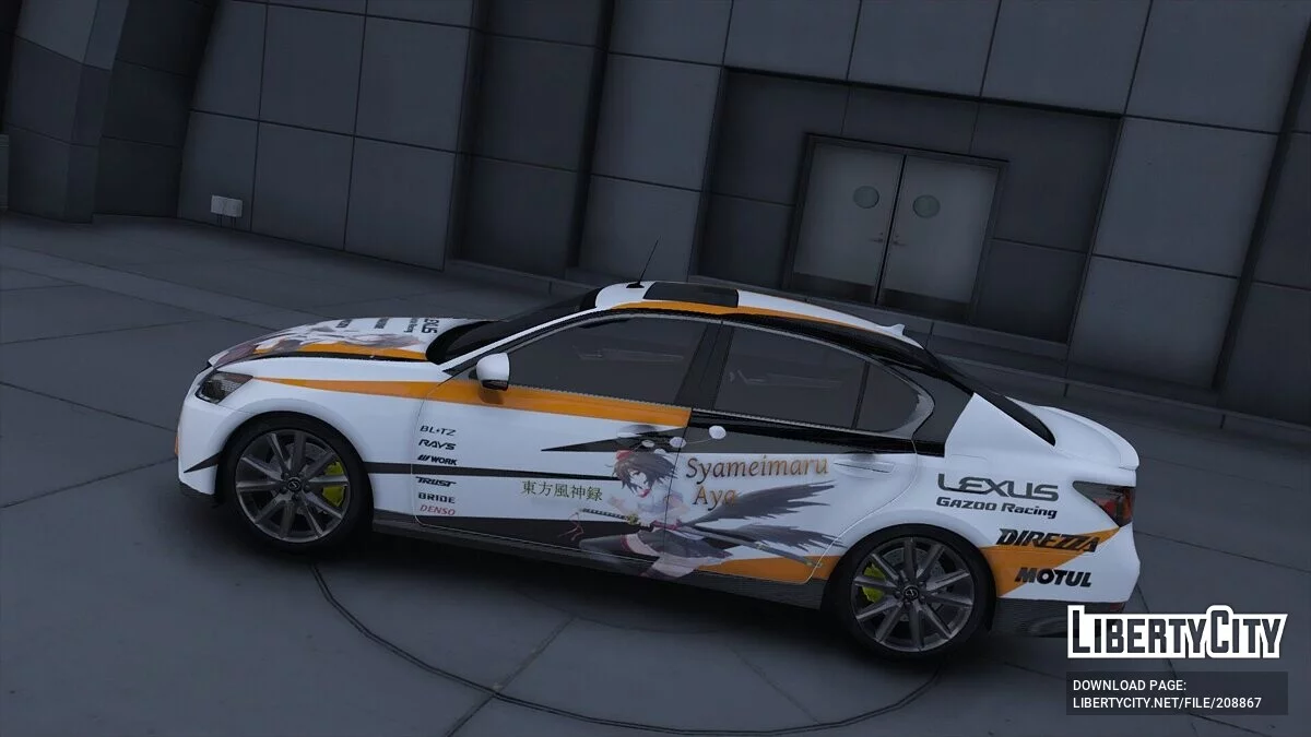 Lexus GS 350 Itasha Aya Shameimaru / GTA 5