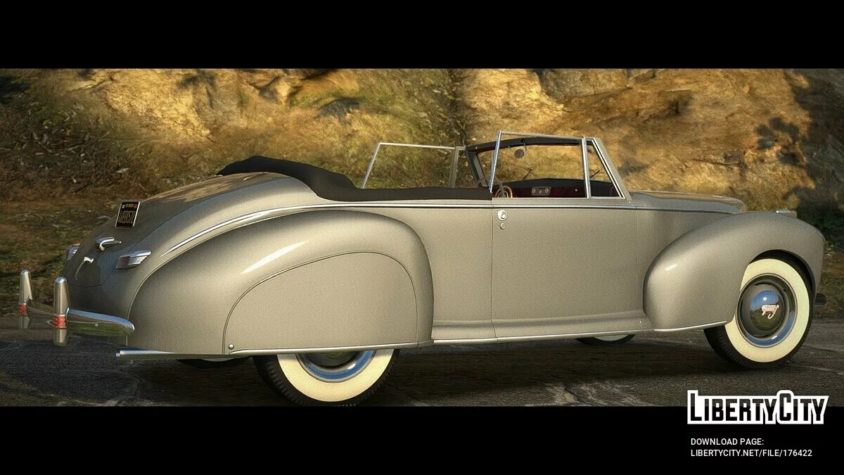 1941 Lincoln Zephyr Convertible v1.0 / GTA 5