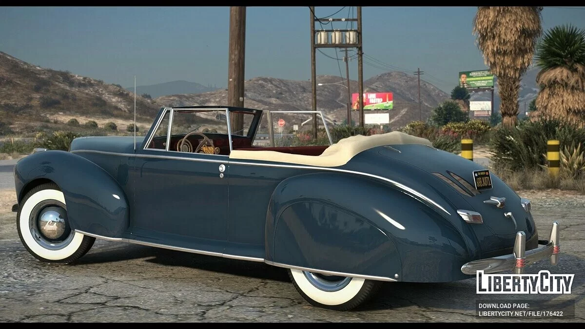 1941 Lincoln Zephyr Convertible v1.0 / GTA 5