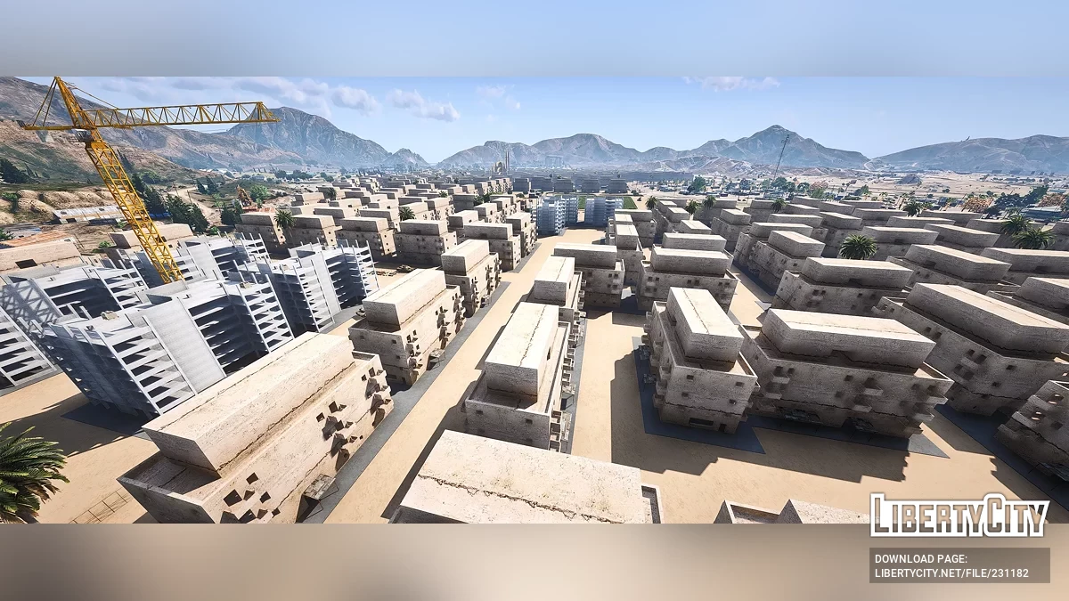 Карта города в пустыне Сэнди-Шорс / GTA 5