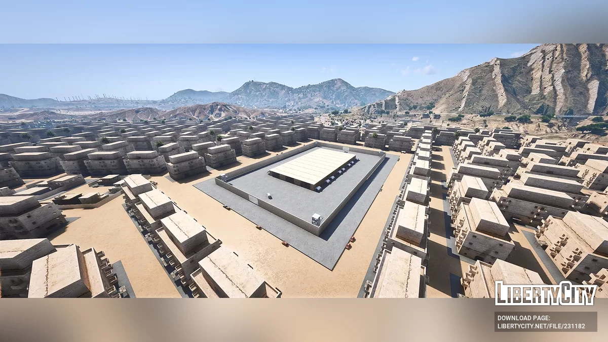 Карта города в пустыне Сэнди-Шорс / GTA 5