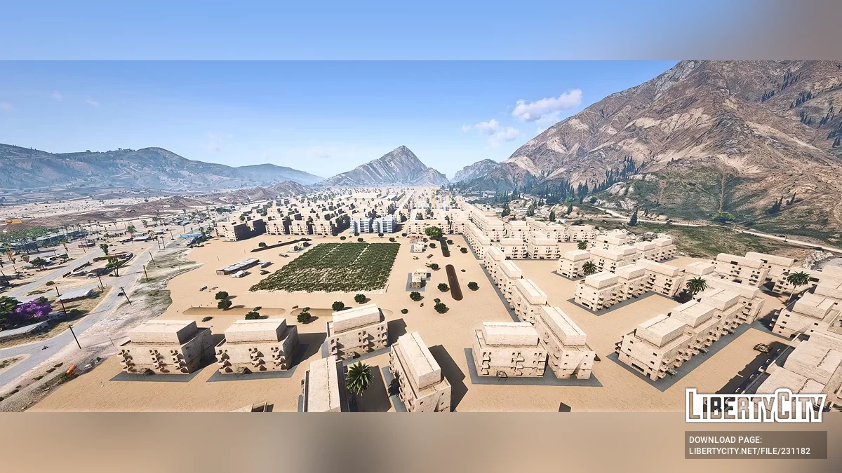 Карта города в пустыне Сэнди-Шорс / GTA 5