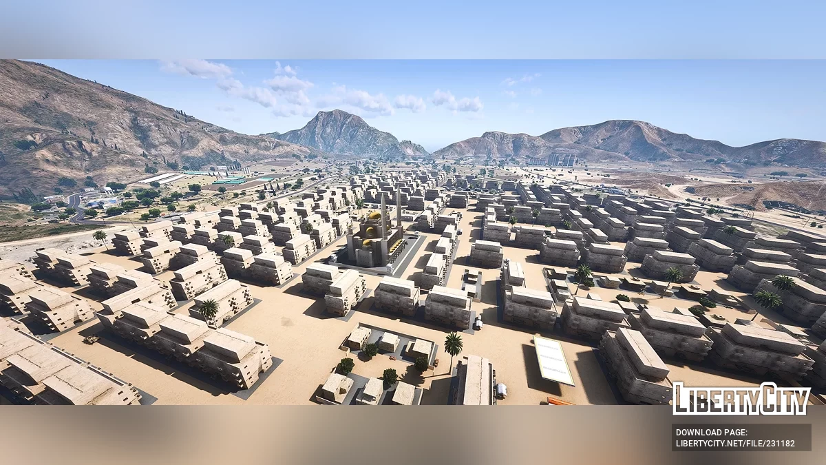 Карта города в пустыне Сэнди-Шорс / GTA 5