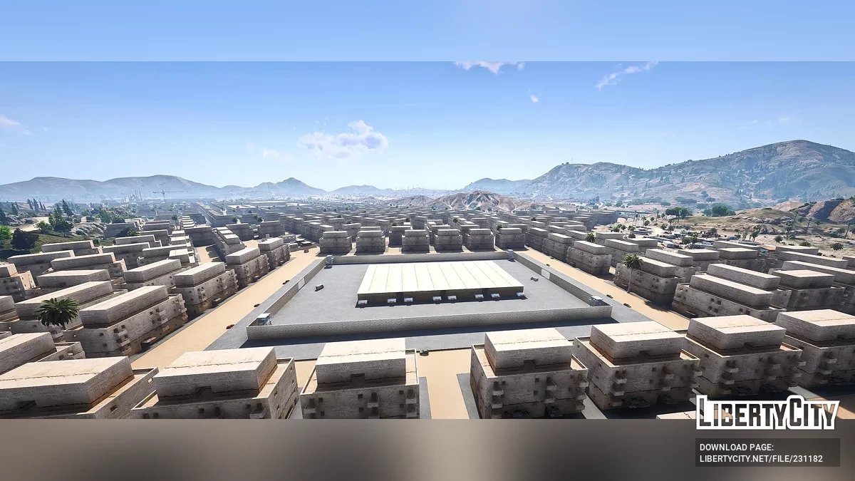 Карта города в пустыне Сэнди-Шорс / GTA 5