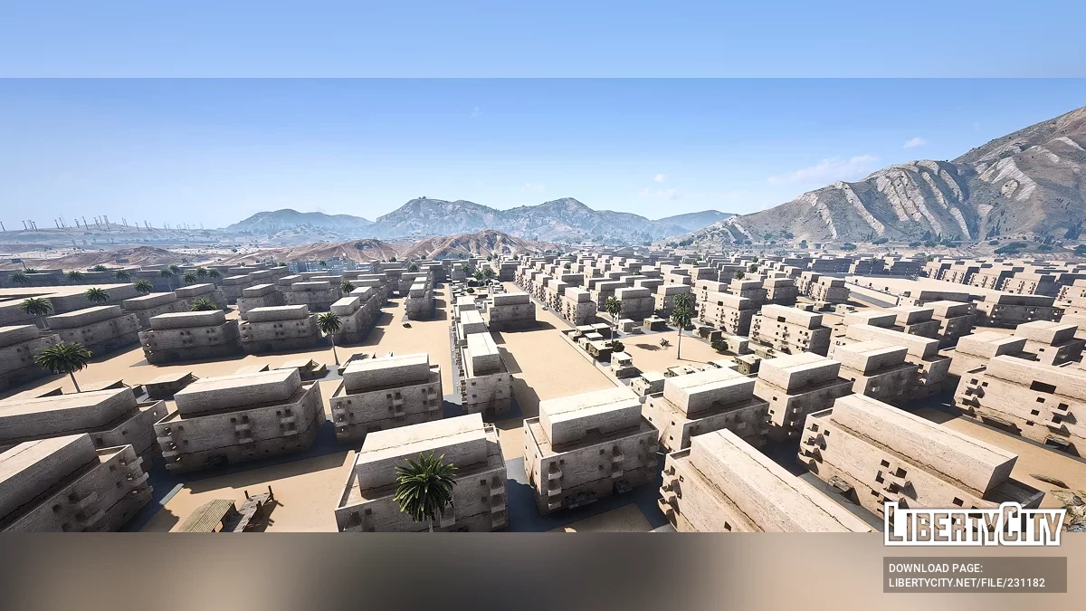 Карта города в пустыне Сэнди-Шорс / GTA 5