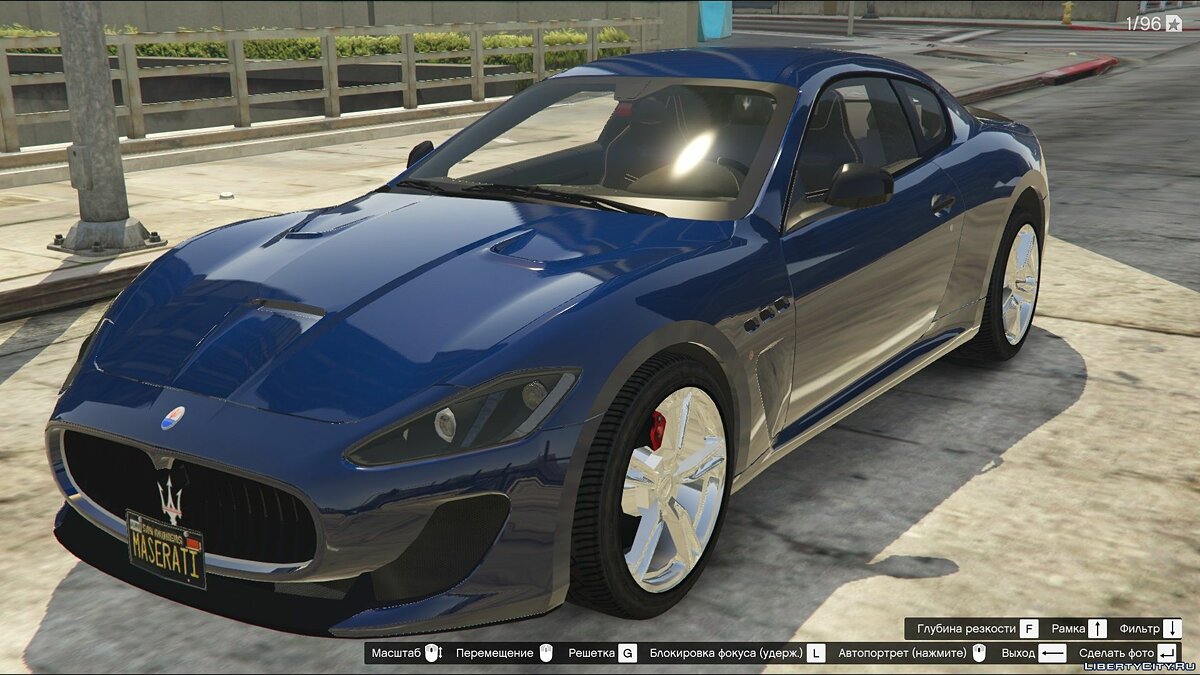 Скачать Maserati GranTurismo MC Stradale 2014 1.0 - Модель для слабых ПК  для GTA 5