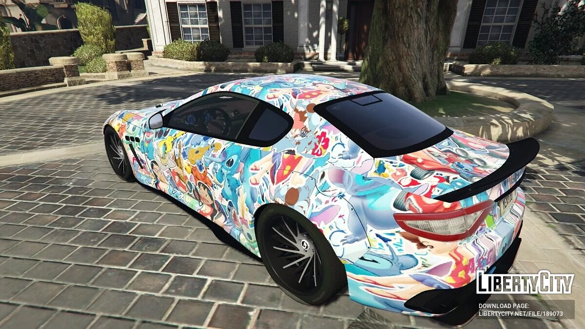 Maserati Grand Turismo Custom Glowing Livery Lilo & Stitch / GTA 5