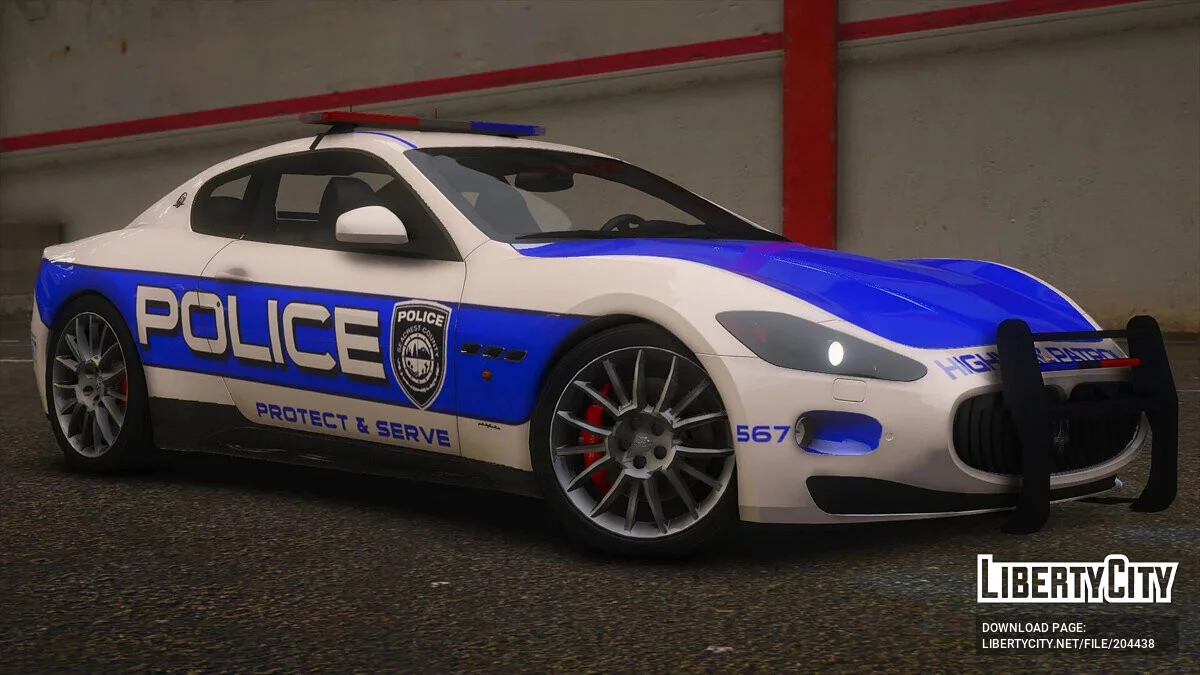 2009 Maserati GranTurismo S SCPD v1.0 / GTA 5