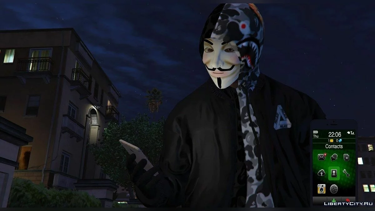 Маска Анонимуса для Франклина / GTA 5