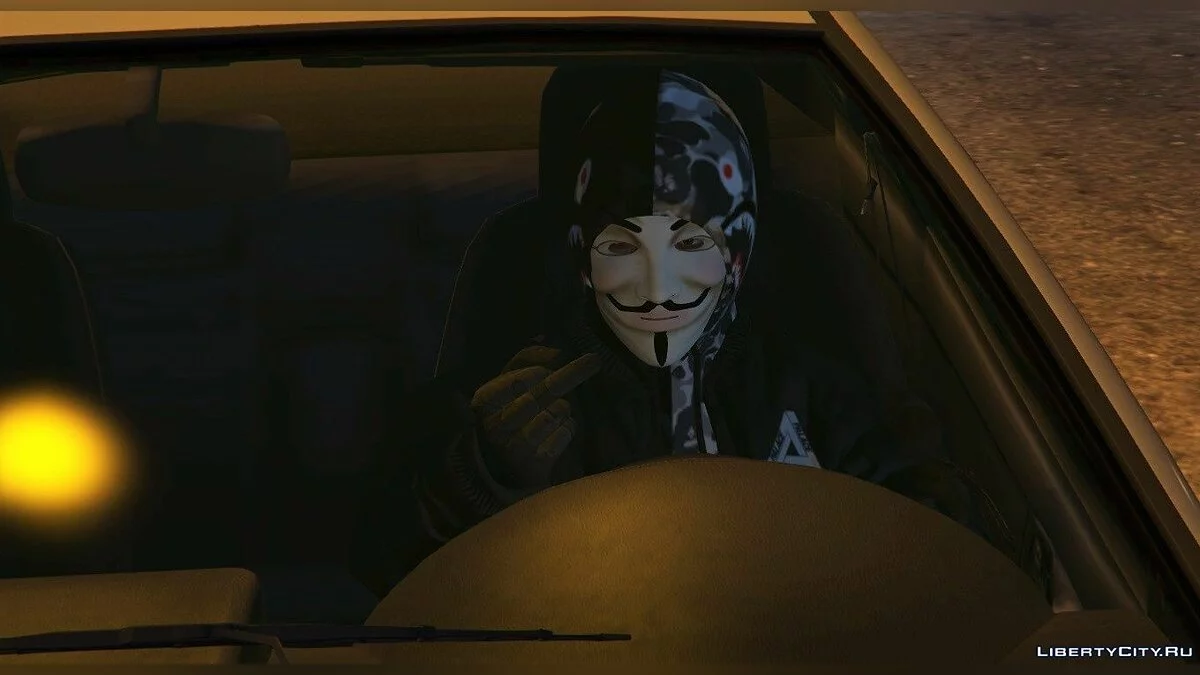 Маска Анонимуса для Франклина / GTA 5