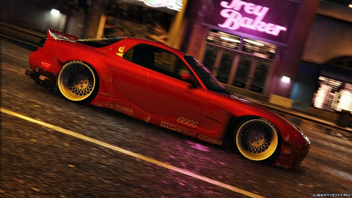 Mazda RX7 Rocket Bunny [+ Template] / GTA 5