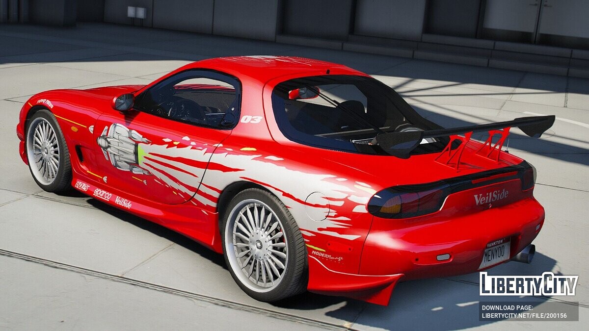 Скачать Mazda RX-7 Fast and the Furious для GTA 5