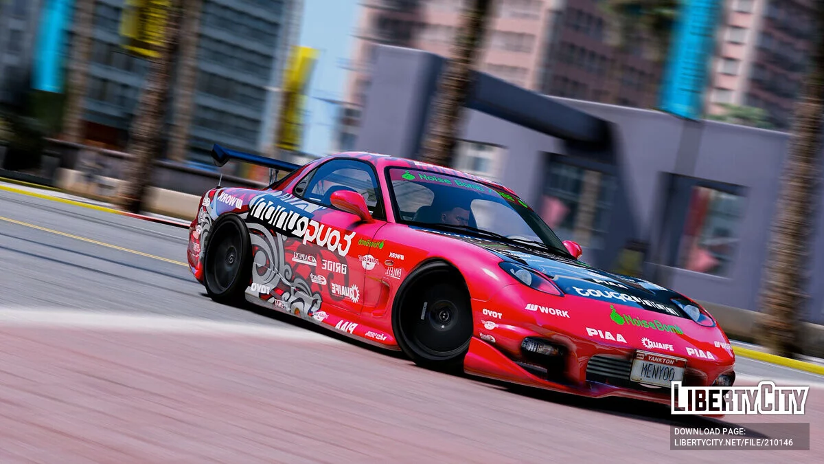 Mazda RX7 (Aki Kimura's Vinyl) Drift King's / GTA 5