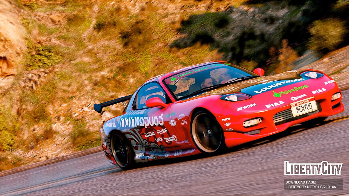Mazda RX7 (Aki Kimura's Vinyl) Drift King's / GTA 5