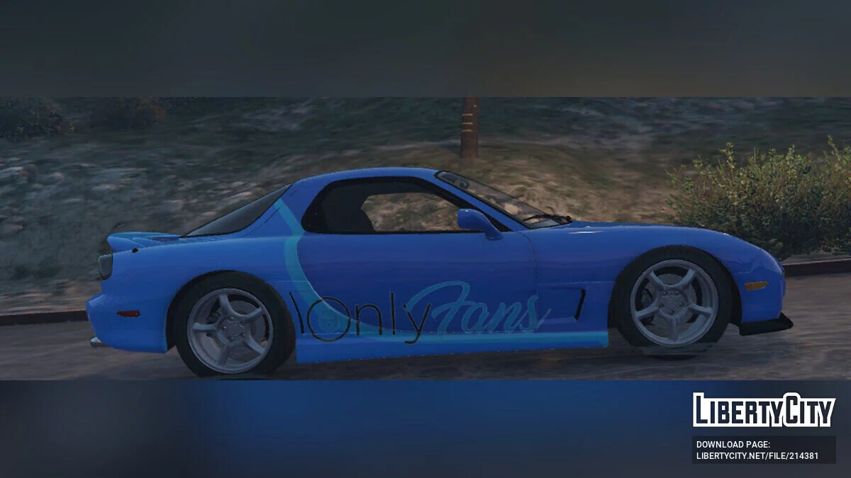 Ливрея OnlyFans для Mazda RX-7 / GTA 5