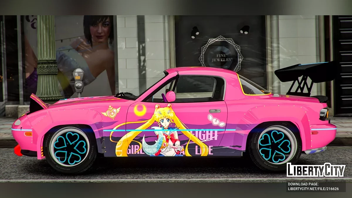 Mazda Miata MX 5 Sailor Moon Livery / GTA 5