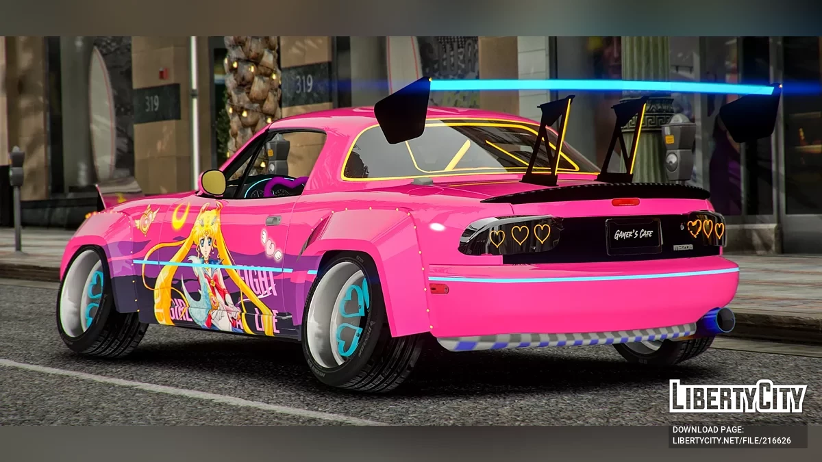 Mazda Miata MX 5 Sailor Moon Livery / GTA 5