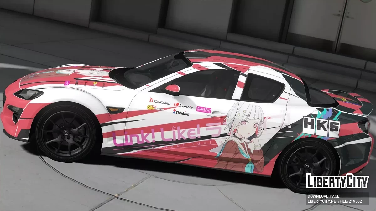 2009 Mazda RX8 Tsuzuri Yugiri Link Like Love Live / GTA 5