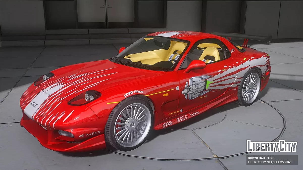 Mazda RX-7 из фильма Форсаж / GTA 5