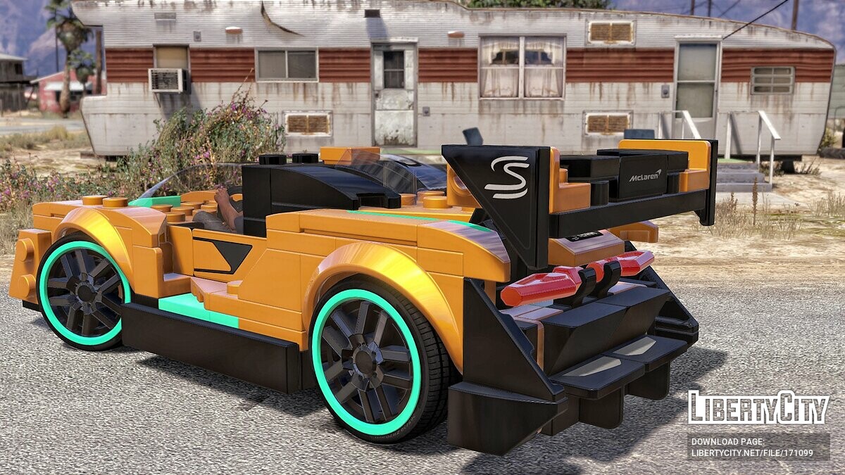 Скачать Mclaren Senna Lego для GTA 5