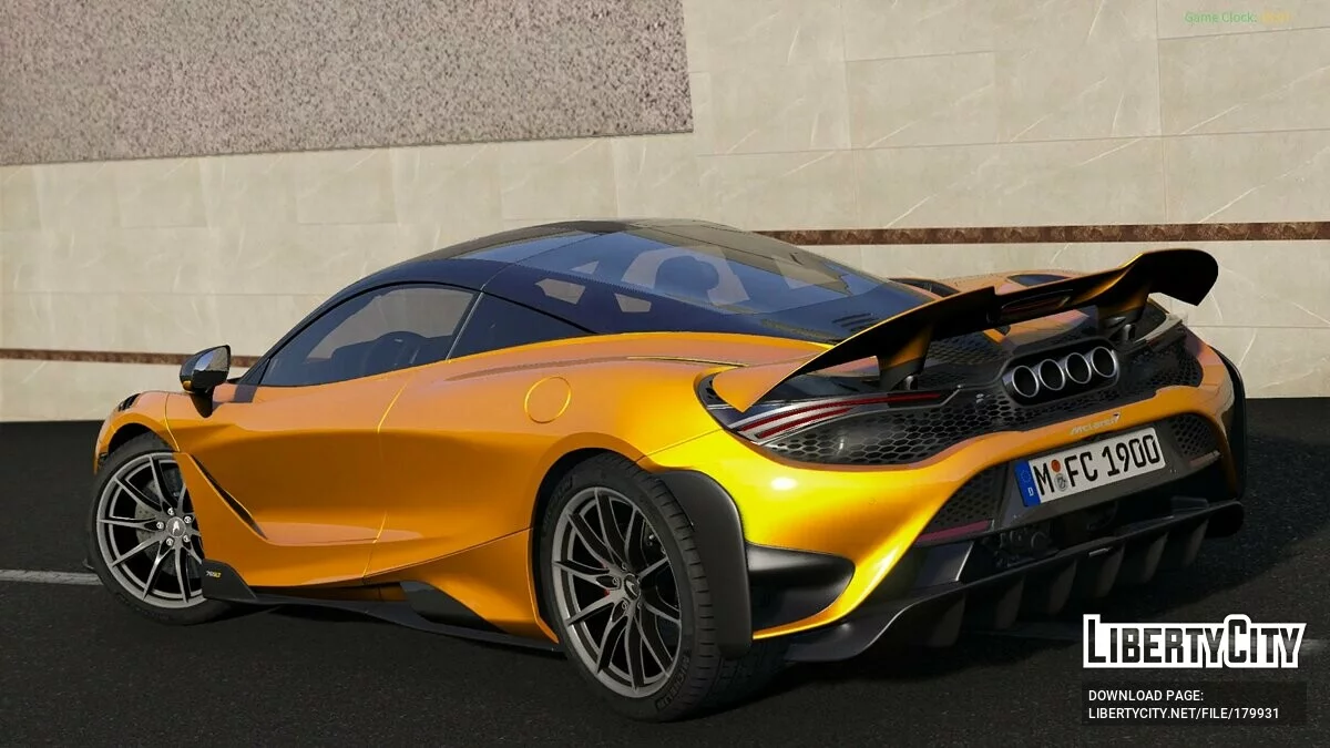 Mclaren 765LT 2021 v1.0 / GTA 5