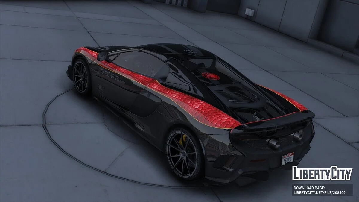 McLaren 675 LT Spyder Targaryen Design / GTA 5