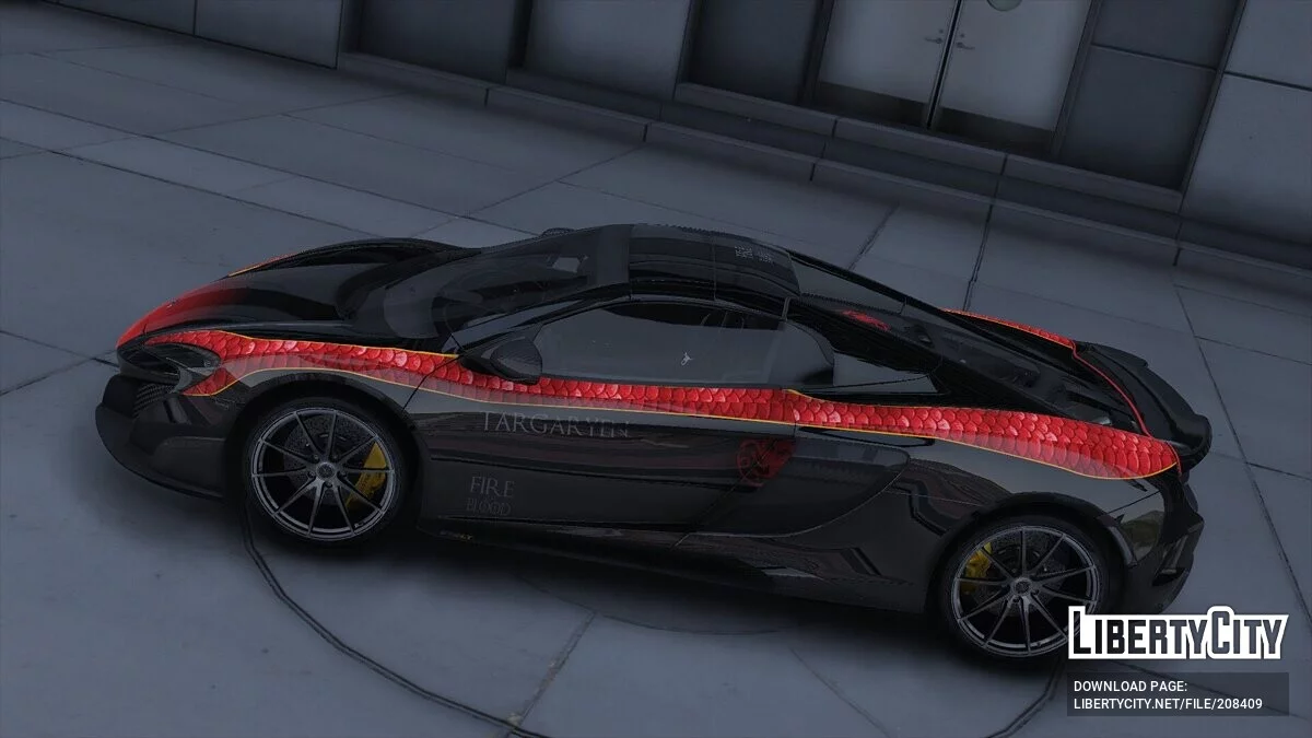 McLaren 675 LT Spyder Targaryen Design / GTA 5