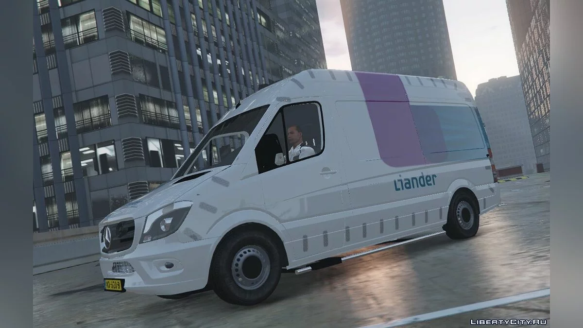 Mercedes Benz Sprinter 2015 Liander Elektriciteitsbedrijf [REPLACE/ELS/3 ORANGE PITS!] 1.0 / GTA 5