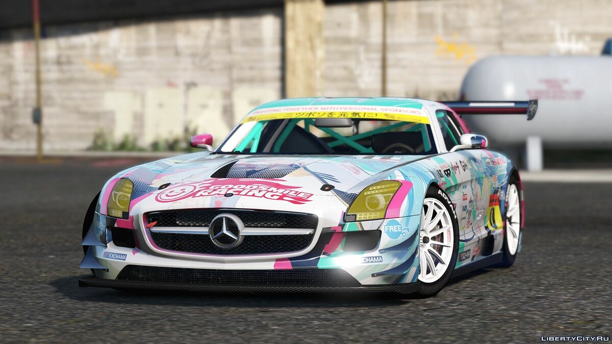 Скачать Mercedes Benz SLS AMG GT3 [Add-On | Replace | Livery | Template]  2.0 для GTA 5