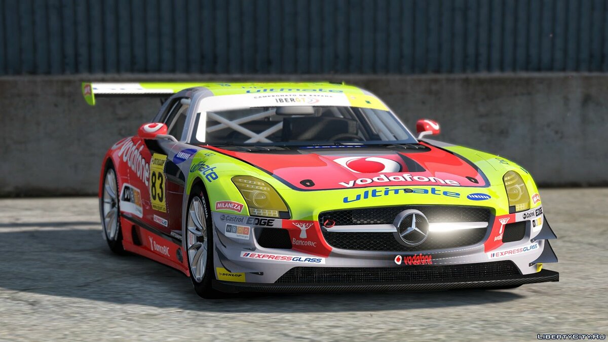 Скачать Mercedes Benz SLS AMG GT3 [Add-On | Replace | Livery | Template]  2.0 для GTA 5