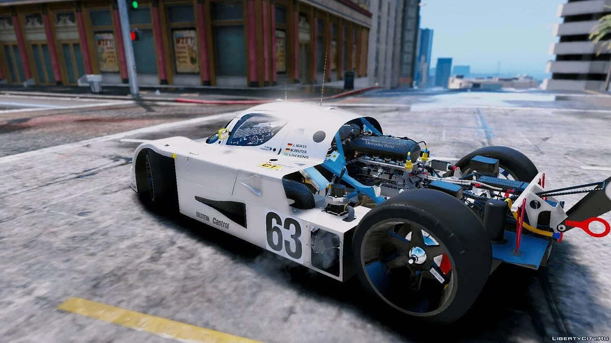 Mercedes-Benz Sauber C9 #63 1989 [Add-On / Replace | Dirtmap | HQ] 1.0 / GTA 5