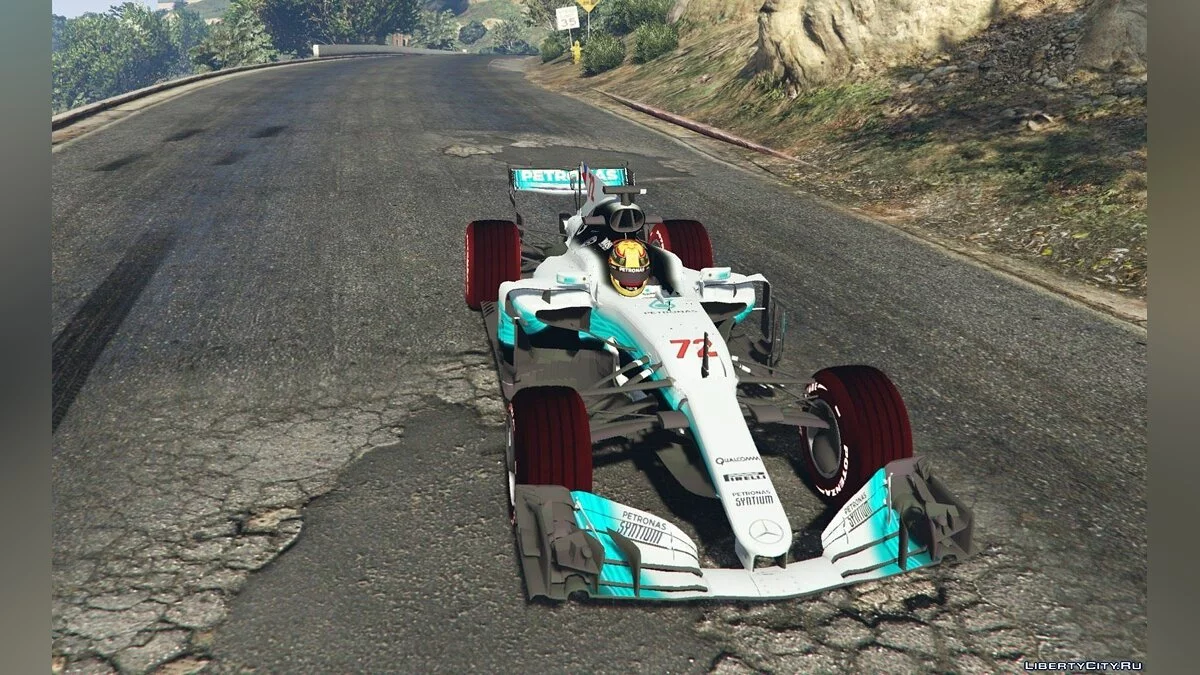 W08 F1 2017 car Mercedes AMG Petronas V2.0 / GTA 5