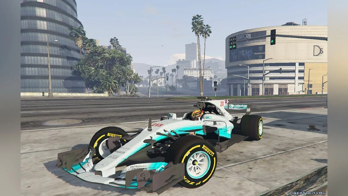 W08 F1 2017 car Mercedes AMG Petronas V2.0 / GTA 5
