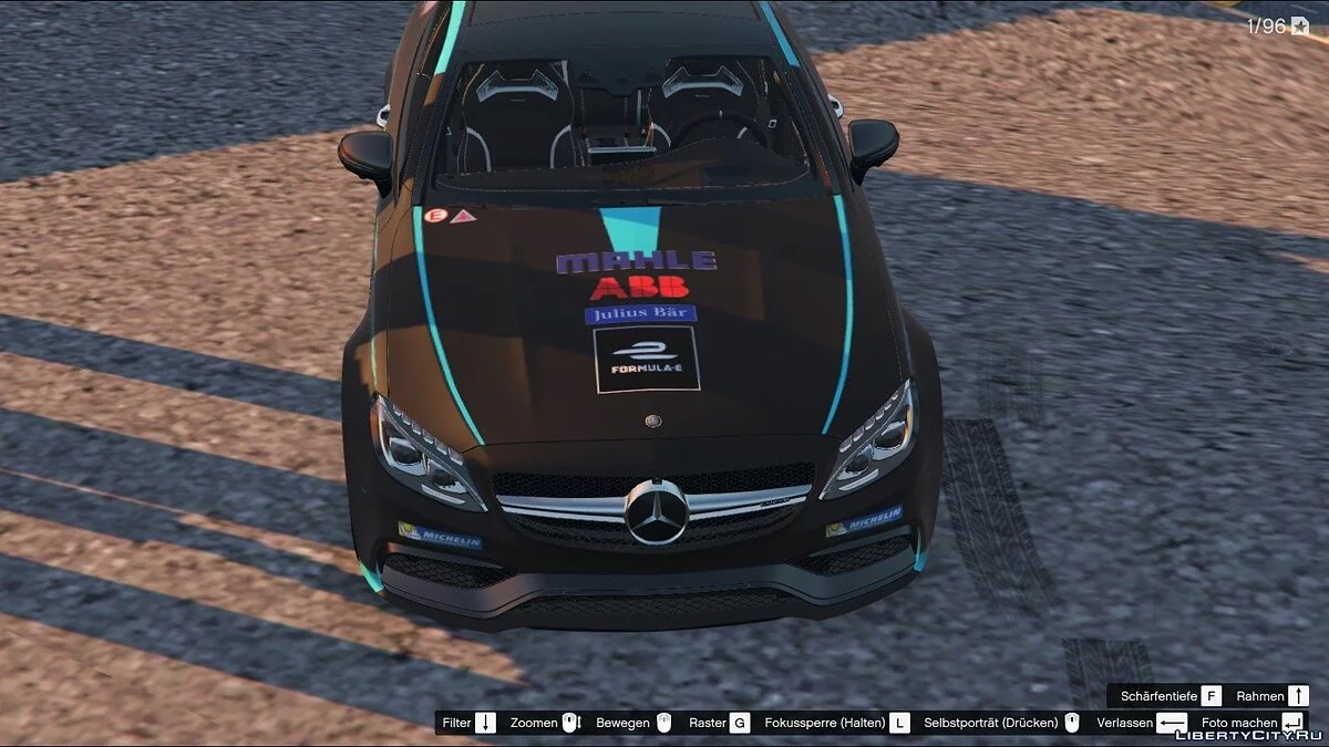 Mercedes-AMG C63s Coupé Livery - HWA Racelab Design paintjob - Formula E Team / GTA 5