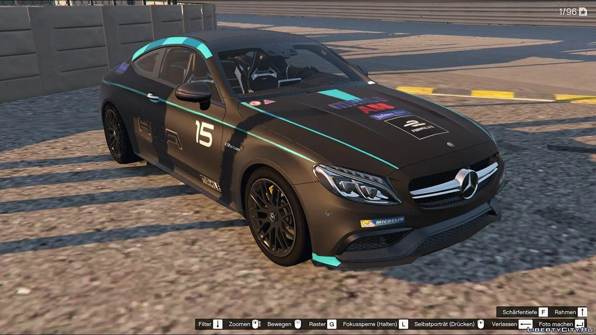 Mercedes-AMG C63s Coupé Livery - HWA Racelab Design paintjob - Formula E Team / GTA 5