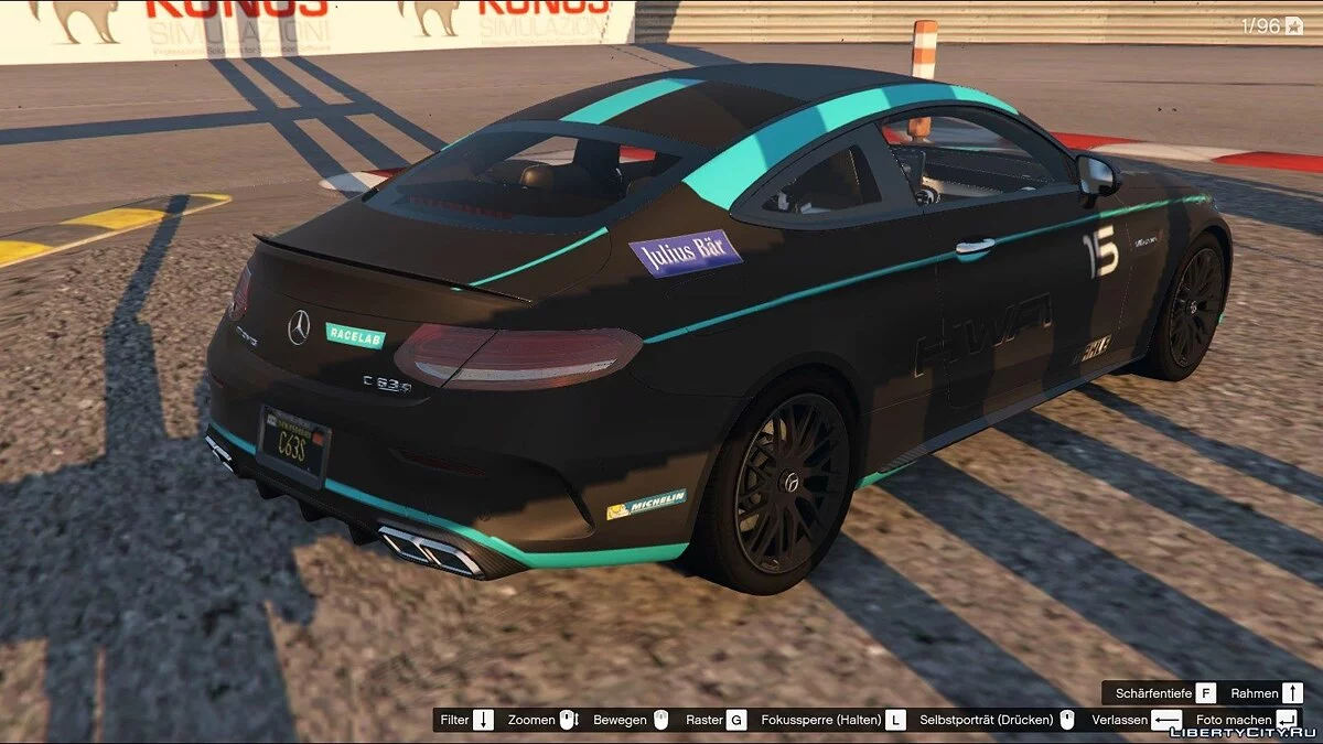 Mercedes-AMG C63s Coupé Livery - HWA Racelab Design paintjob - Formula E Team / GTA 5