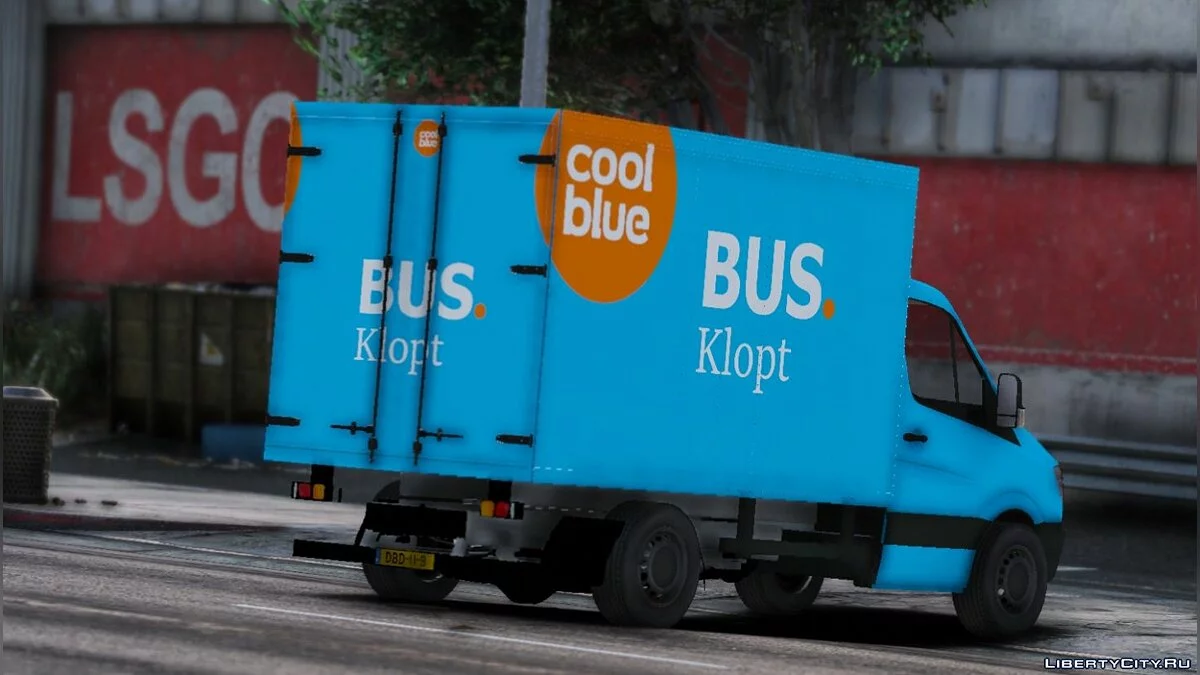 Mercedes Sprinter Coolblue - фургон для перевозки груза / GTA 5