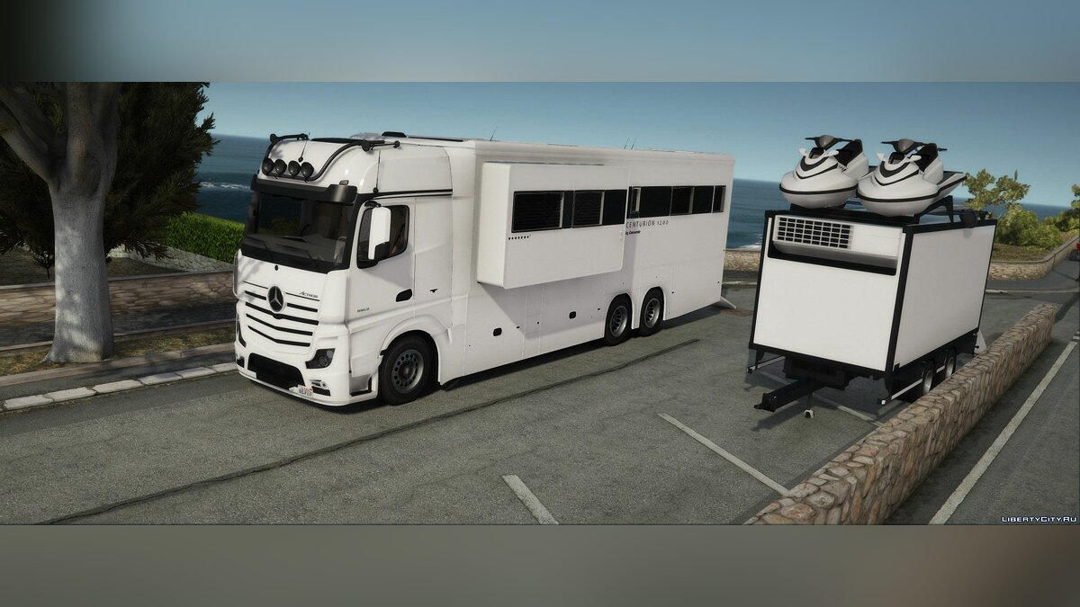 Скачать Mercedes Actros Motorhome для GTA 5