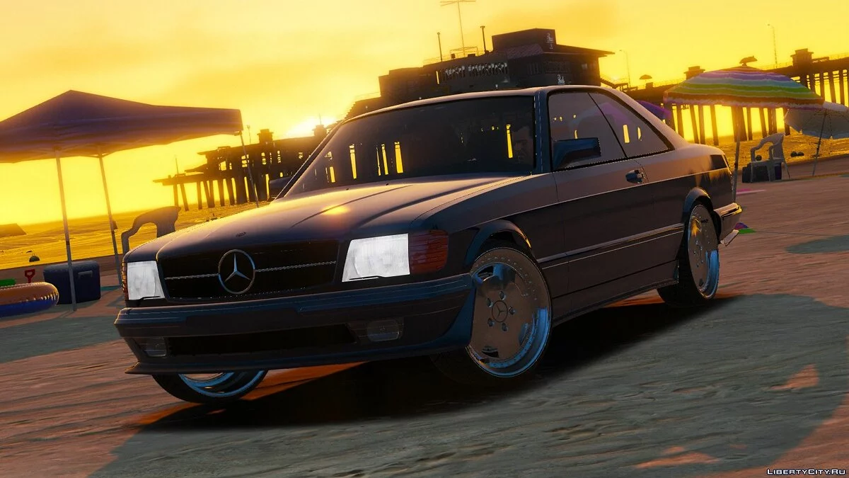 Mercedes Benz 560 SEC 1991 W126 Coupe [Add-On | Replace] 1.2 / GTA 5
