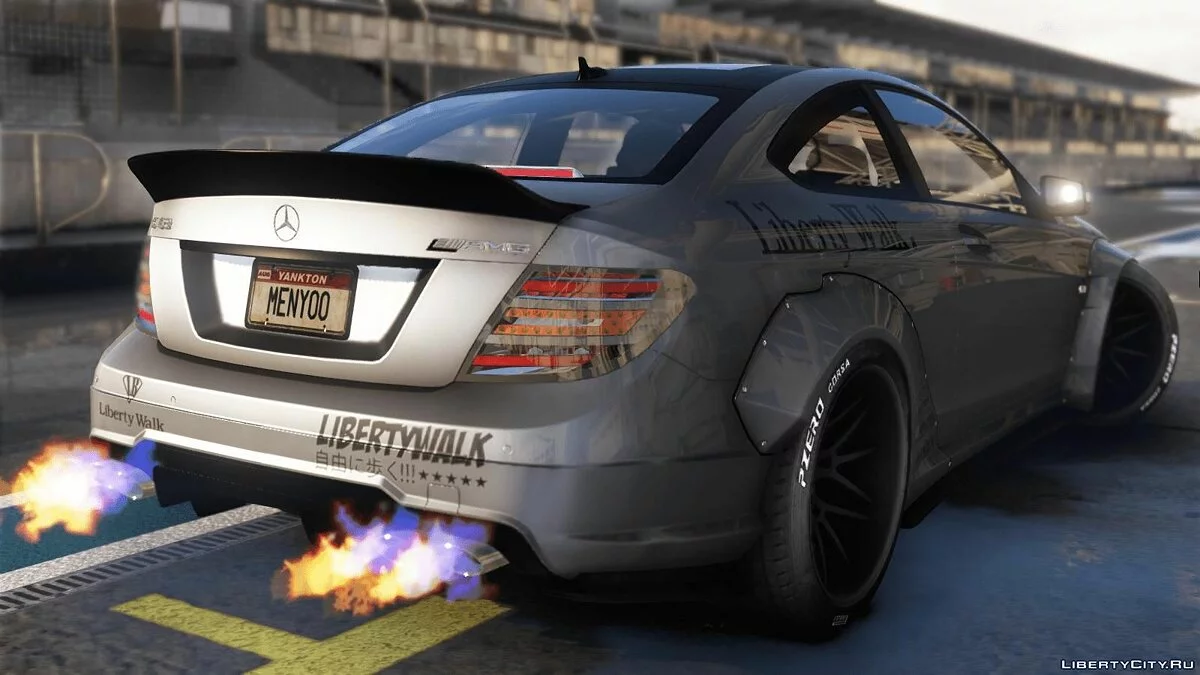 Mercedes-Benz C63 Black Series LibertyWalk 2014 [Add-On | Template] 1.0 / GTA 5