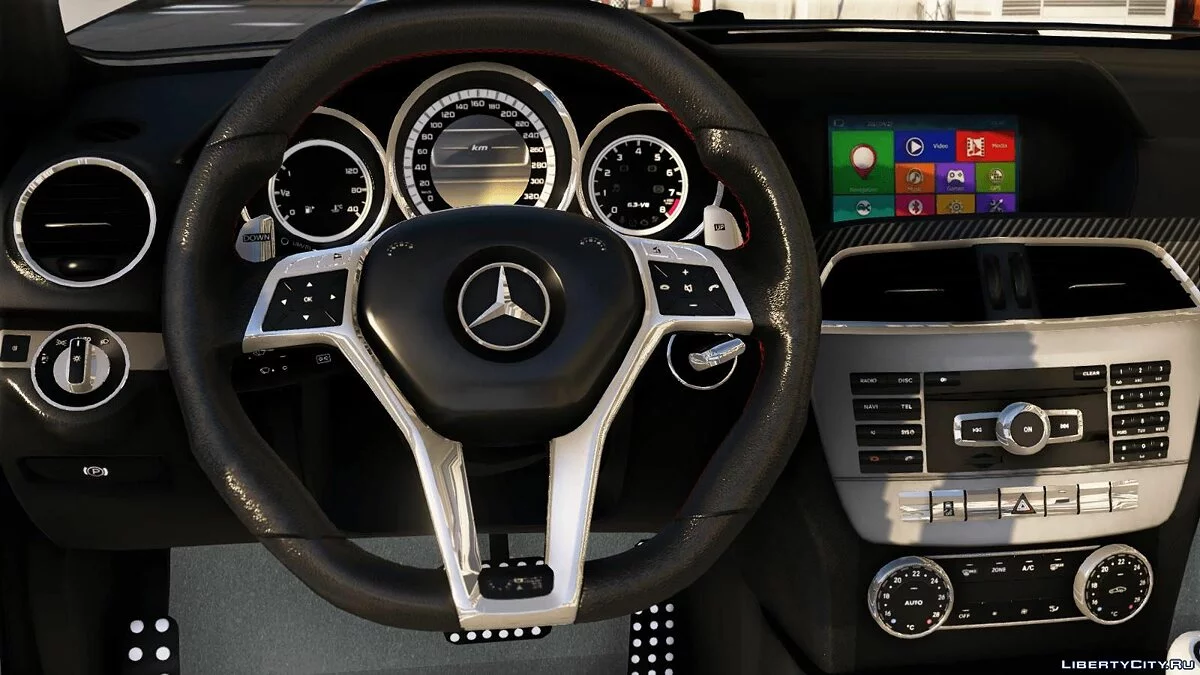 Mercedes-Benz C63 Black Series LibertyWalk 2014 [Add-On | Template] 1.0 / GTA 5