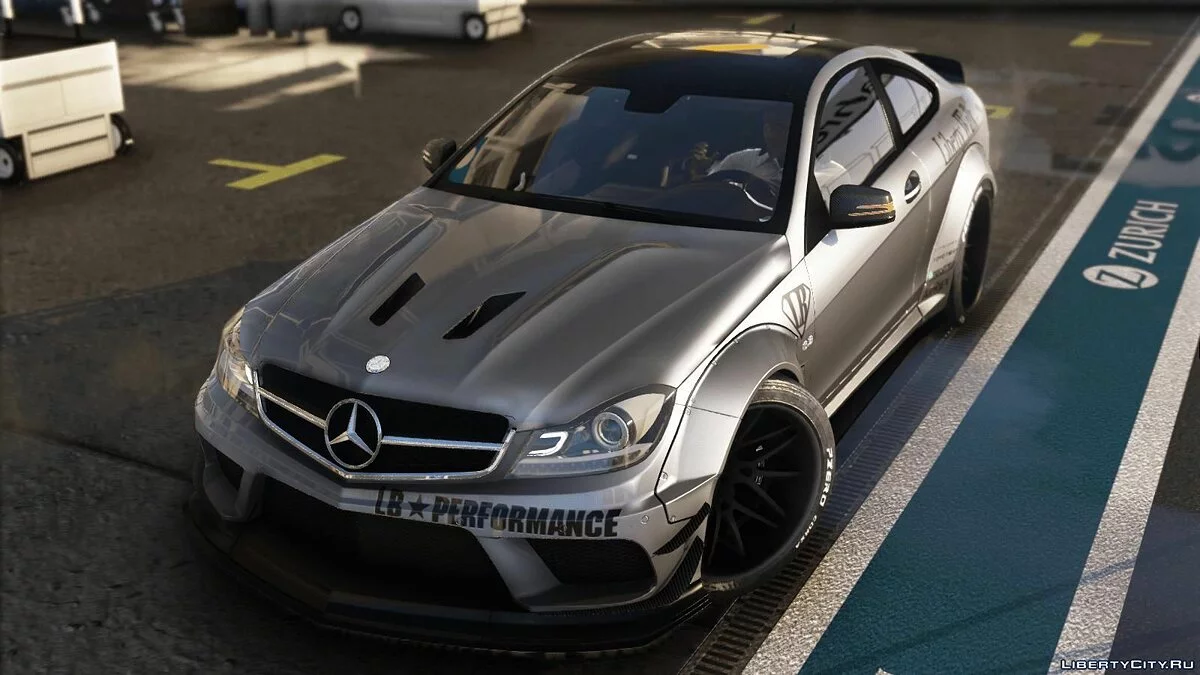 Mercedes-Benz C63 Black Series LibertyWalk 2014 [Add-On | Template] 1.0 / GTA 5