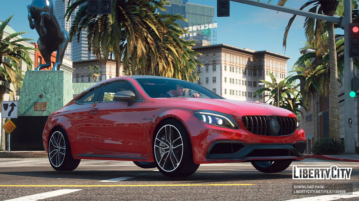 Mercedes-Benz C63 AMG 2019 v1.3.1 / GTA 5