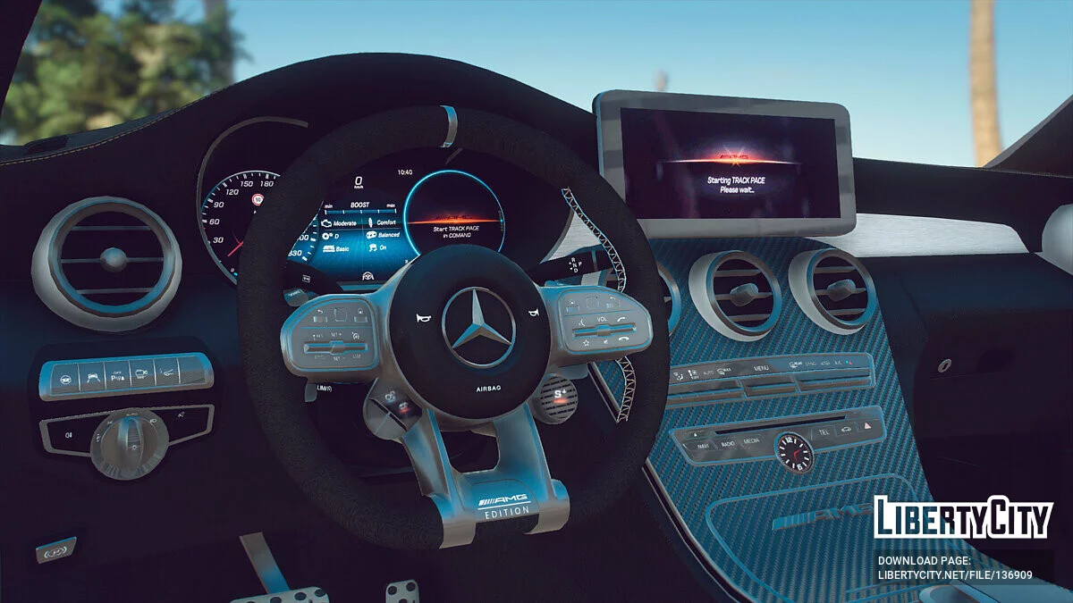 Mercedes-Benz C63 AMG 2019 v1.3.1 / GTA 5